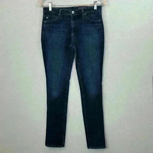 AG Adriano Goldschmied Jeans Size 27R Medium Wash Mid Rise Cigarette - Picture 1 of 12